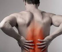 man suffering from back pain