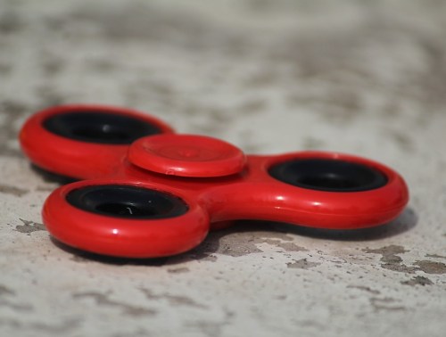 red fidget spinners